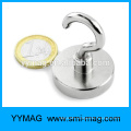 Good quality Neodymium Clamping Magnet with M4 Hook - D25x32mm 22kg Pull